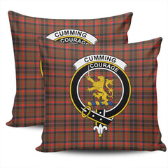 Clan Cumming Hunting Weathered Tartan Crest Pillow Cover JR64 Clan Cumming Tartan Today   