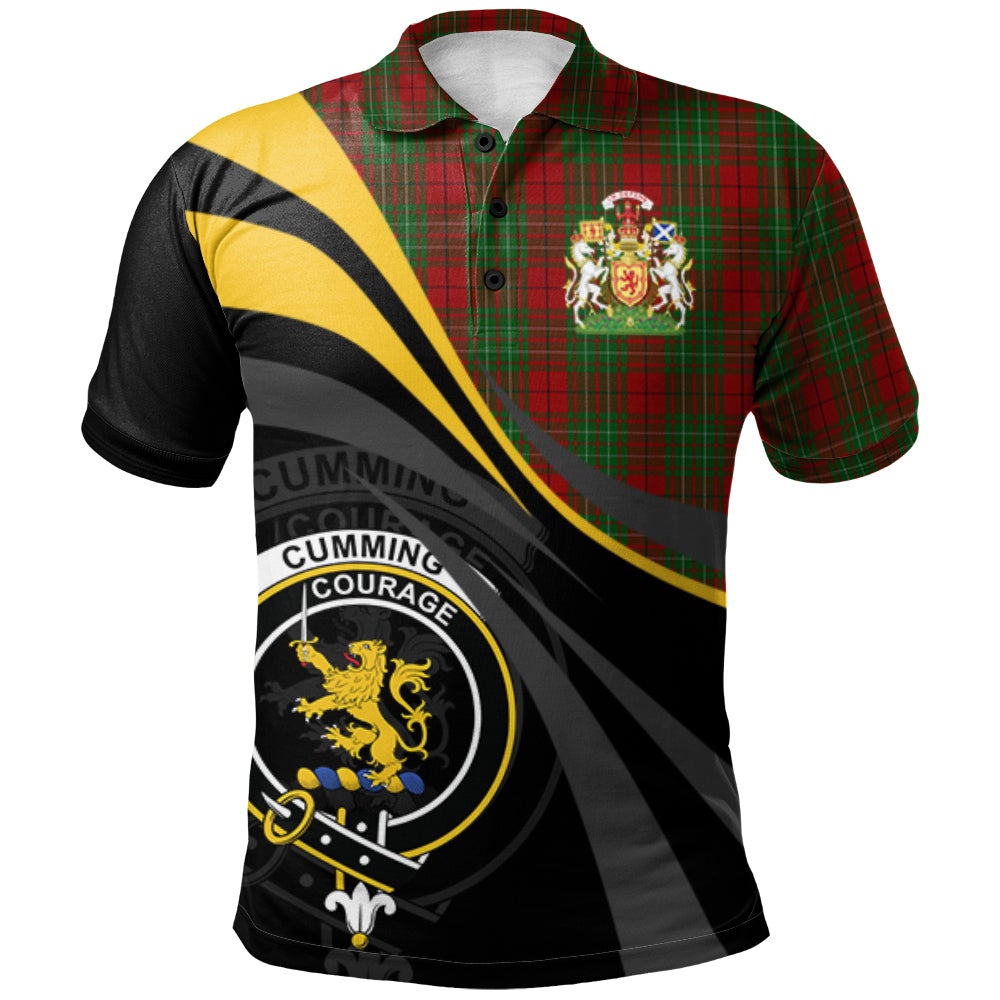 Clan Cumming 01 Tartan Polo Shirt - Royal Coat Of Arms Style NK68 Cumming 01 Tartan Tartan Polo   