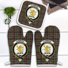 Clan Cumming Hunting Ancient Tartan Crest Oven Mitt And Pot Holder (2 Oven Mitts + 1 Pot Holder) OW93 Clan Cumming Tartan Today   