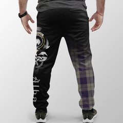 Clan Cunningham Dress Blue Dancers Tartan Crest Jogger Sweatpants  Alba Celtic Style AD98 Clan Cunningham Tartan Today   