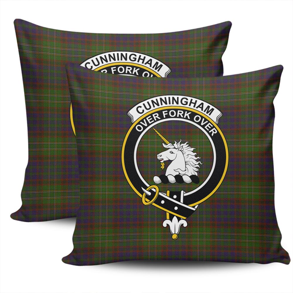 Clan Cunningham Hunting Modern Tartan Crest Pillow Cover XN72 Clan Cunningham Tartan Today   