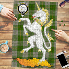 Clan Cunningham Dress Green Dancers Tartan Crest Unicorn Scotland Jigsaw Puzzles Gift For Family BD24 Clan Cunningham Tartan Today   