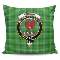 Clan Currie Tartan Crest Pillow Cover VH47 Clan Currie Tartan Today   