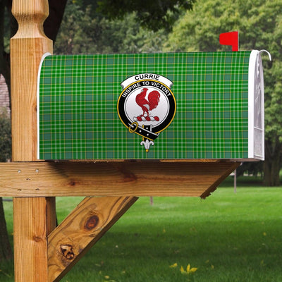 Clan Currie Tartan Crest Mailbox
