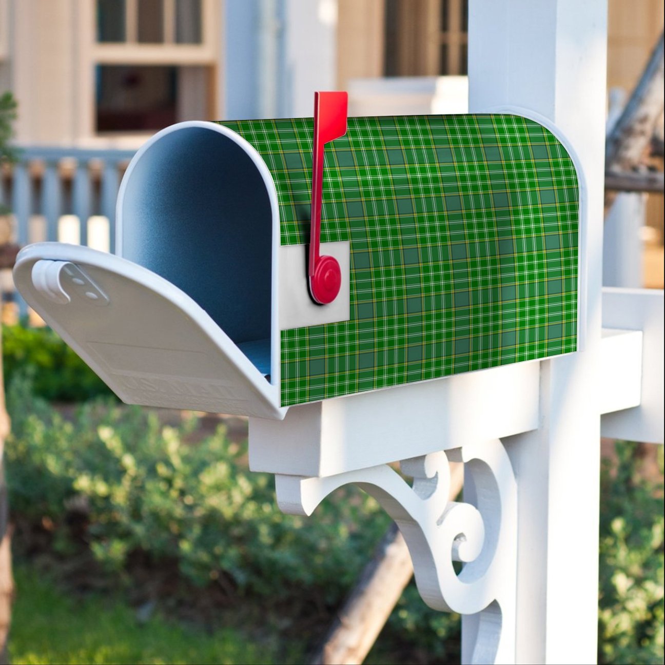 Clan Currie Tartan Crest Mailbox FC69 Clan Currie Tartan Today   
