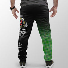 Clan Currie Tartan Crest Jogger Sweatpants  Alba Celtic Style AG28 Clan Currie Tartan Today   