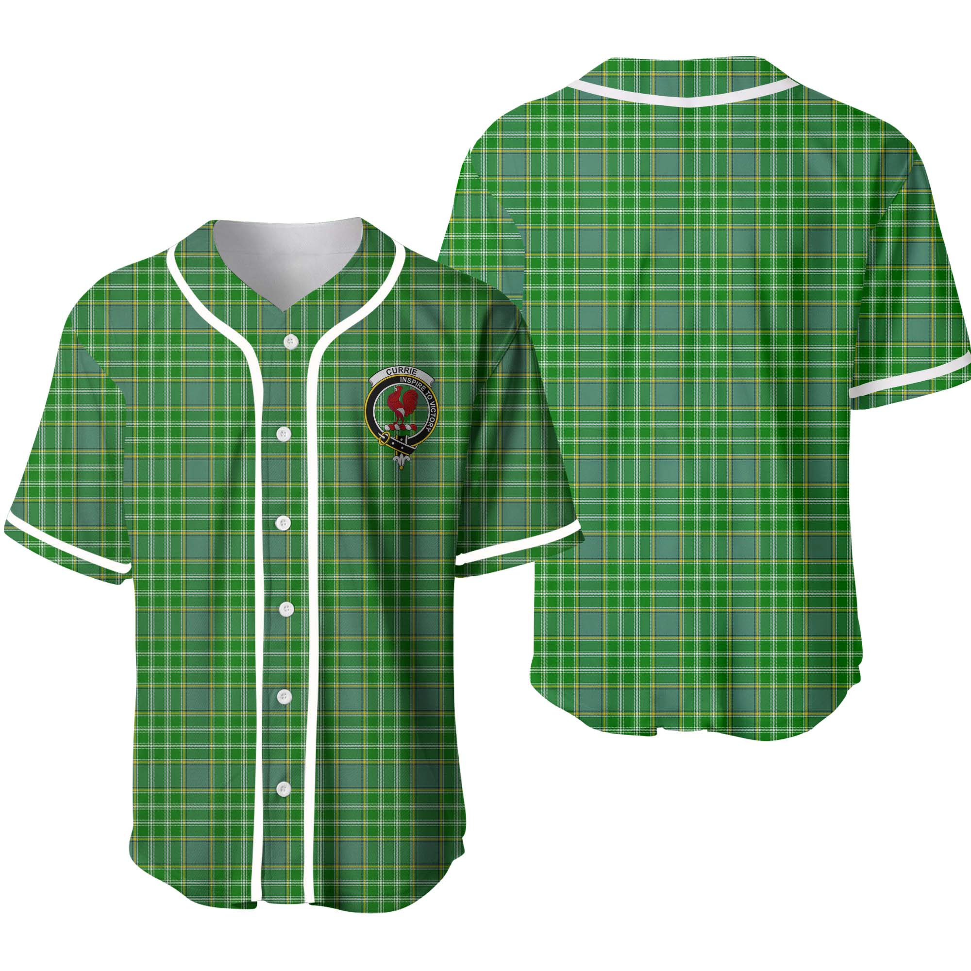 Clan Currie or Curry Tartan Unisex Baseball Jersey QI81IF73 Clan Currie Tartan Today   