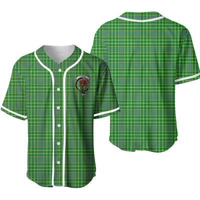 Clan Currie or Curry Tartan Unisex Baseball Jersey