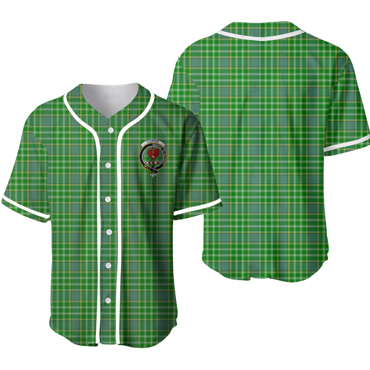 Clan Currie or Curry Tartan Unisex Baseball Jersey QI81IF73 Clan Currie Tartan Today   