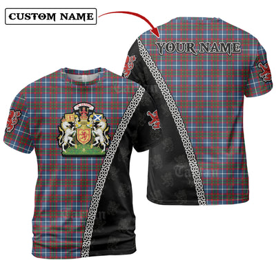 Personalized Clan Dalmahoy Tartan Shirt with Scotland Coat of Arms & Custom Name