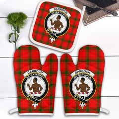 Clan Darroch Tartan Crest Oven Mitt And Pot Holder (2 Oven Mitts + 1 Pot Holder) VS29 Clan Darroch Tartan Today   
