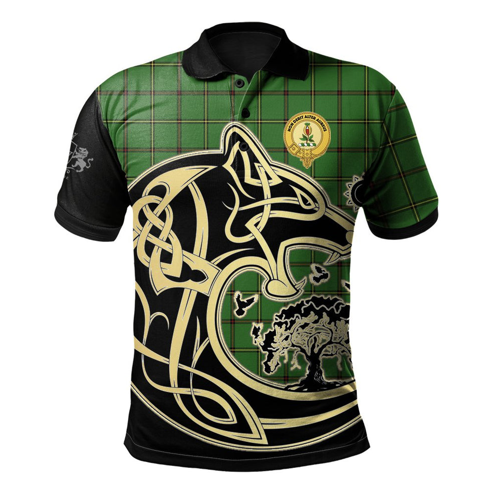Clan Don Tartan Polo Shirt Viking Wolf AL66 Don Tartan Tartan Polo   