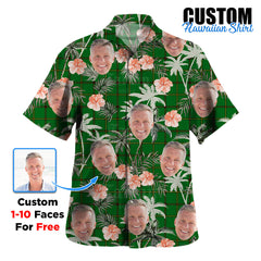 Clan Don (Tribe-of-Mar) Tartan Custom Face Hawaiian Shirt – Unisex Gift for Family Members, Summer Party GT61 Don (Tribe-of-Mar) Tartan Tartan Hawaii Shirt
