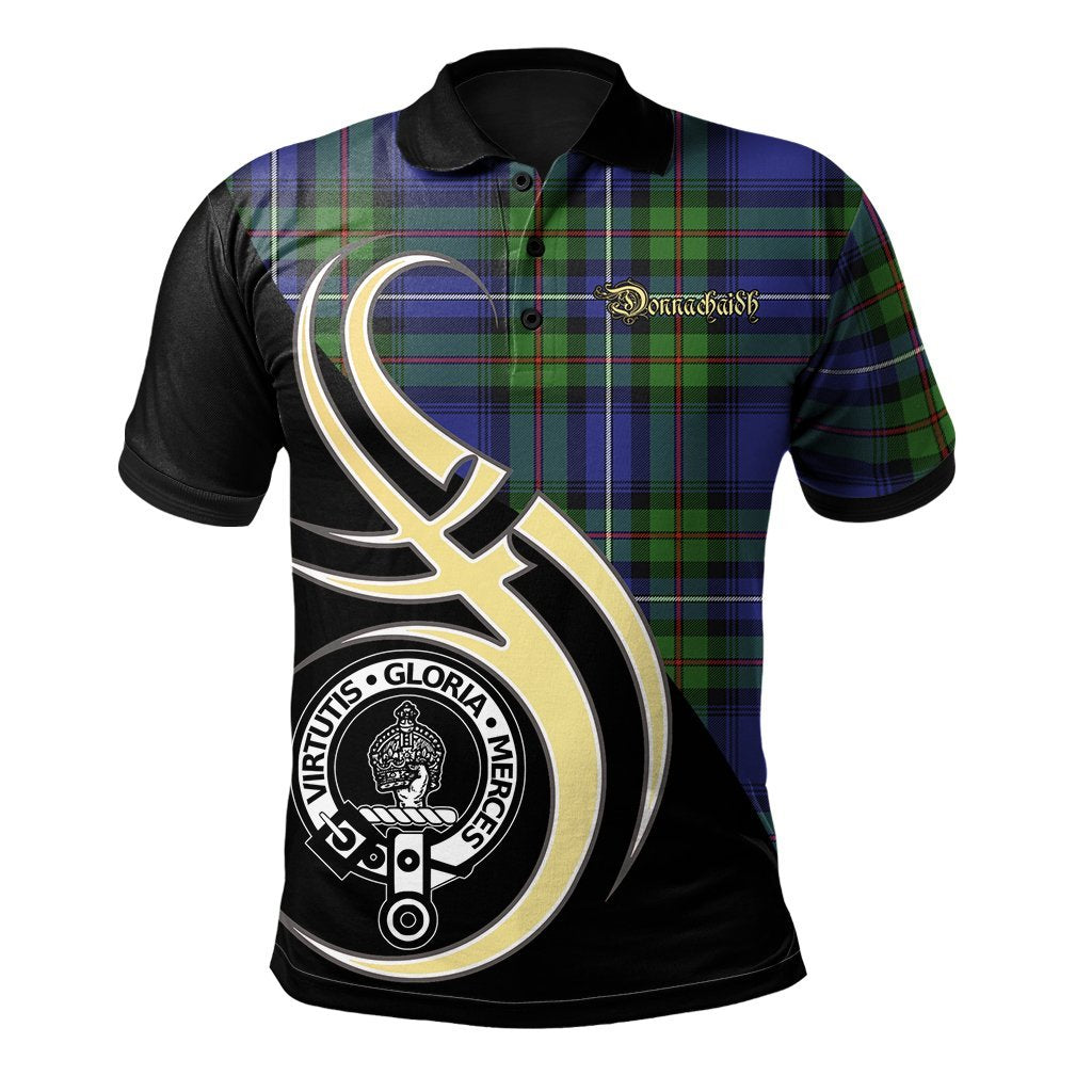 Clan Donnachaidh Tartan Polo Shirt - Believe In Me Style LQ77 Donnachaidh Tartan Tartan Polo   