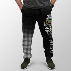 Clan Douglas Grey Modern Tartan Crest Jogger Sweatpants  Alba Celtic Style VX43 Clan Douglas Tartan Today   