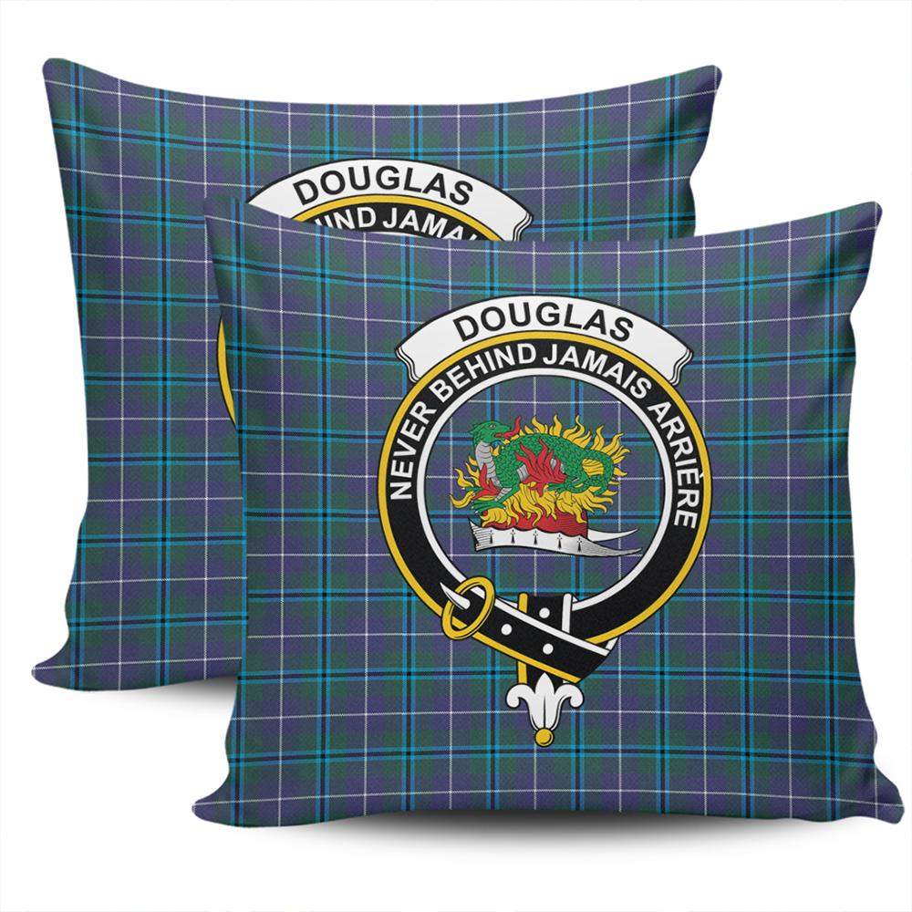Clan Douglas Modern Tartan Crest Pillow Cover HB41 Clan Douglas Tartan Today   