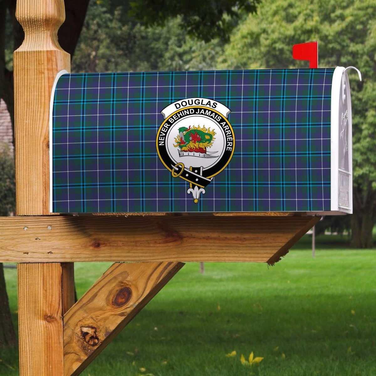 Clan Douglas Modern Tartan Crest Mailbox YI29 Clan Douglas Tartan Today   