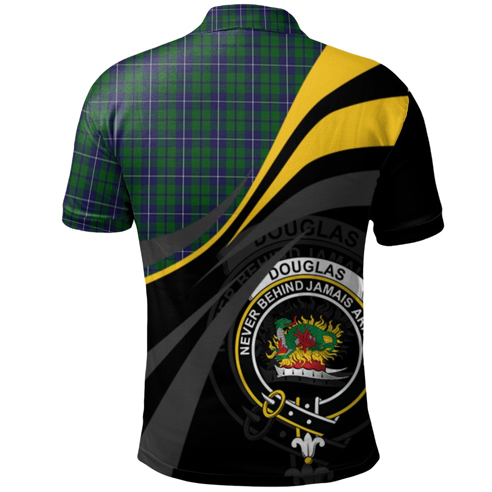 Clan Douglas Green Tartan Polo Shirt - Royal Coat Of Arms Style TB25 Douglas Green Tartan Tartan Polo   