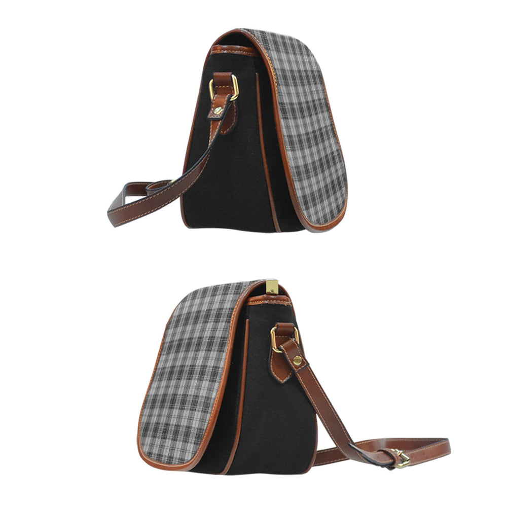 Clan Douglas Grey Tartan Saddle Handbags GG62 Clan Douglas Tartan Today   