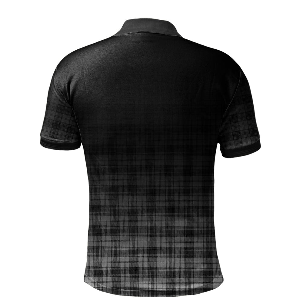 Clan Douglas Grey Modern Tartan Polo Shirt - Alba Celtic Style BF77 Douglas Grey Modern Tartan Tartan Polo   