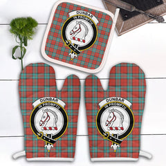 Clan Dunbar Ancient Tartan Crest Oven Mitt And Pot Holder (2 Oven Mitts + 1 Pot Holder) RJ38 Clan Dunbar Tartan Today   