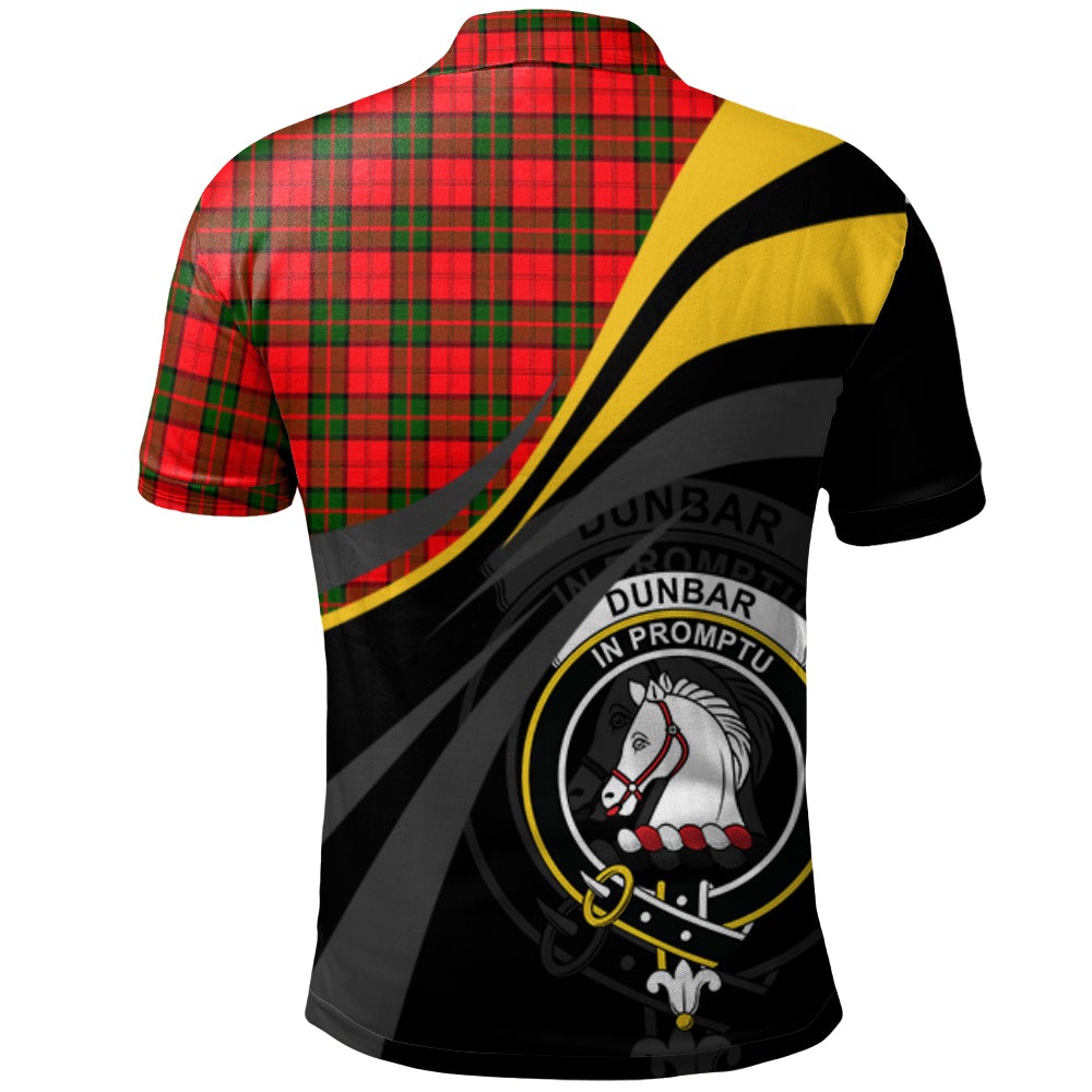 Clan Dunbar Modern Tartan Polo Shirt - Royal Coat Of Arms Style RQ52 Dunbar Modern Tartan Tartan Polo   