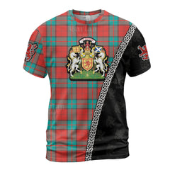 Personalized Clan Dunbar Ancient Tartan Shirt with Scotland Coat of Arms & Custom Name MH46