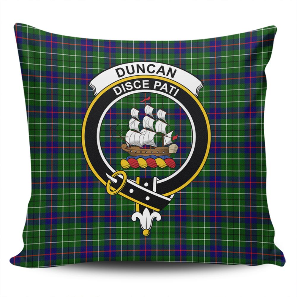 Clan Duncan Modern Tartan Crest Pillow Cover DM83 Clan Duncan Tartan Today   