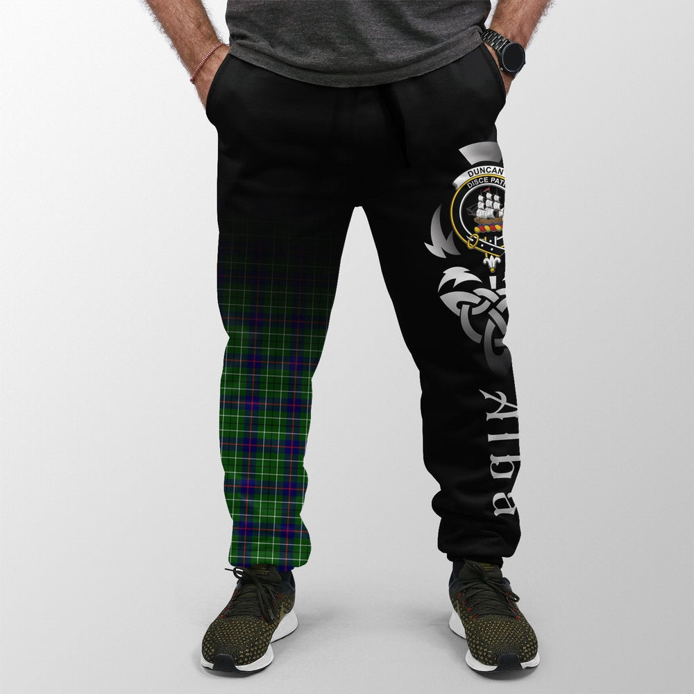 Clan Duncan Modern Tartan Crest Jogger Sweatpants  Alba Celtic Style AX81 Clan Duncan Tartan Today   