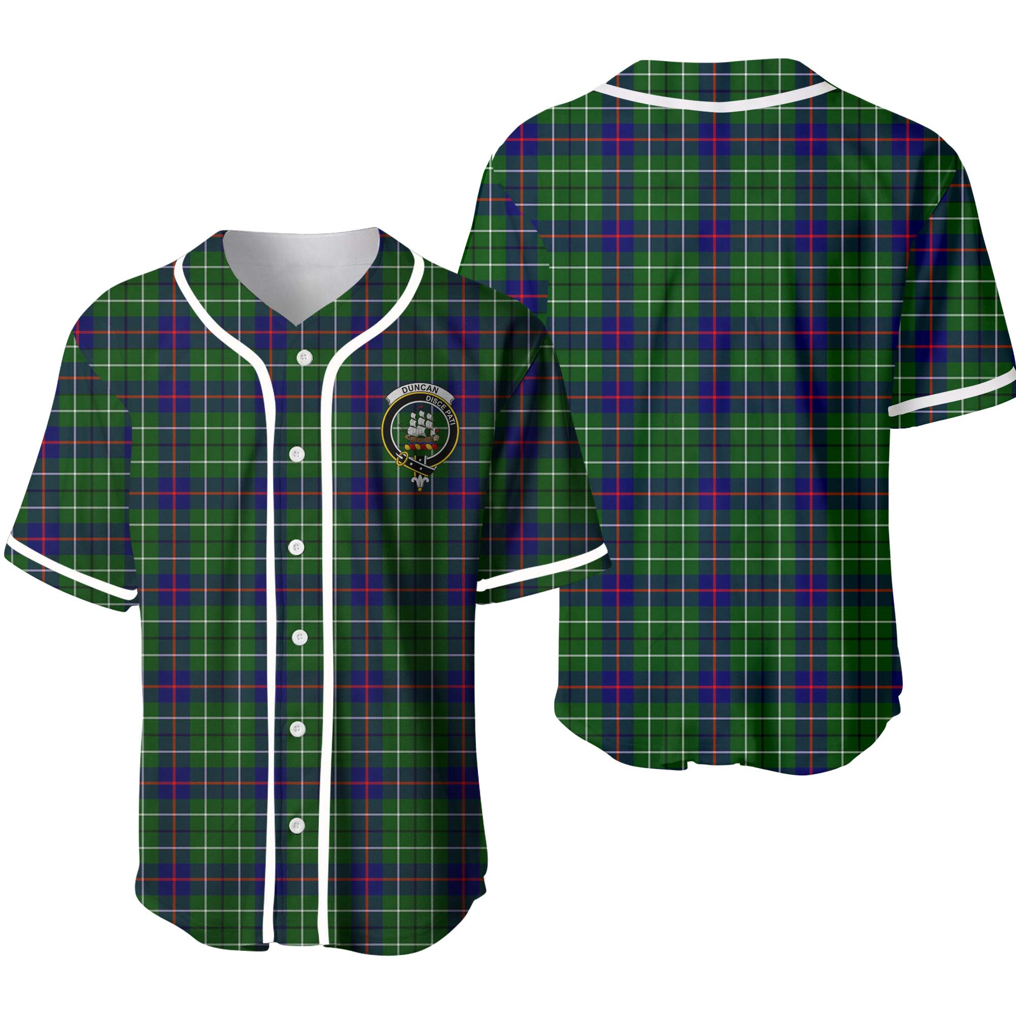 Clan Duncan Tartan Unisex Baseball Jersey RN40AC18 Clan Duncan Tartan Today   