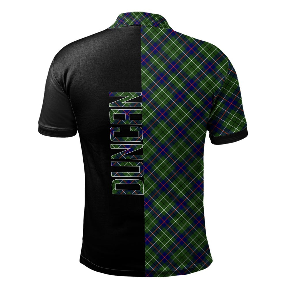 Clan Duncan Modern Tartan Polo Shirt Half of Me - Cross Style DC78 Duncan Modern Tartan Tartan Polo   