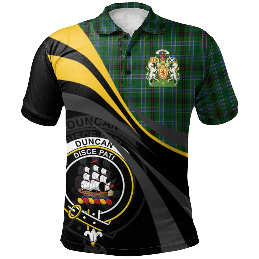 Clan Duncan of Sketraw Tartan Polo Shirt - Royal Coat Of Arms Style CL27 Duncan of Sketraw Tartan Tartan Polo   