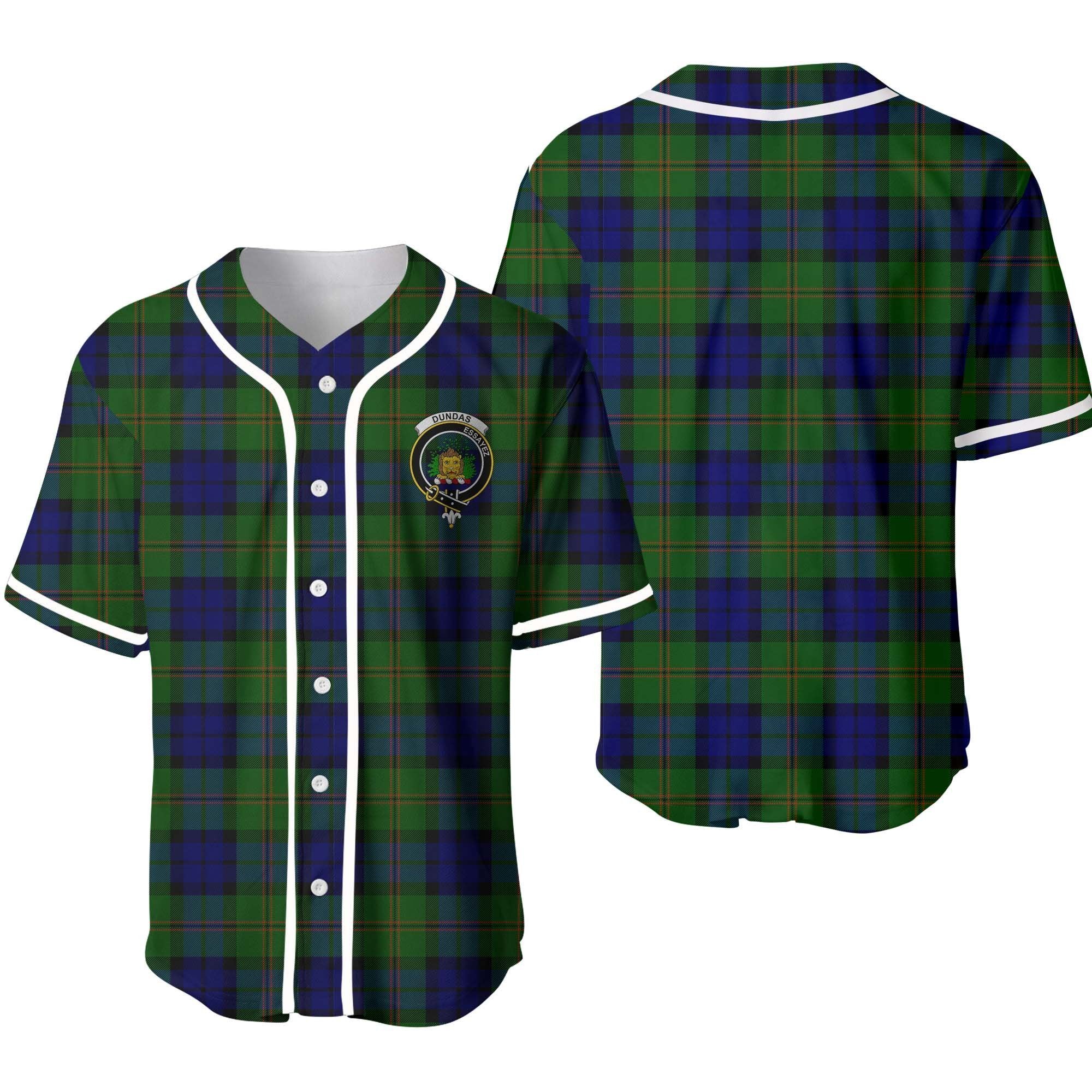 Clan Dundas Tartan Unisex Baseball Jersey QZ89QK47 Clan Dundas Tartan Today   