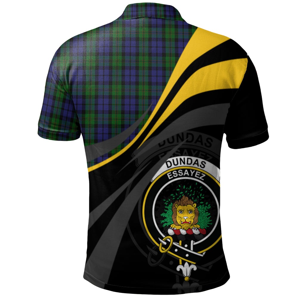 Clan Dundas 02 Tartan Polo Shirt - Royal Coat Of Arms Style EL37 Dundas 02 Tartan Tartan Polo   