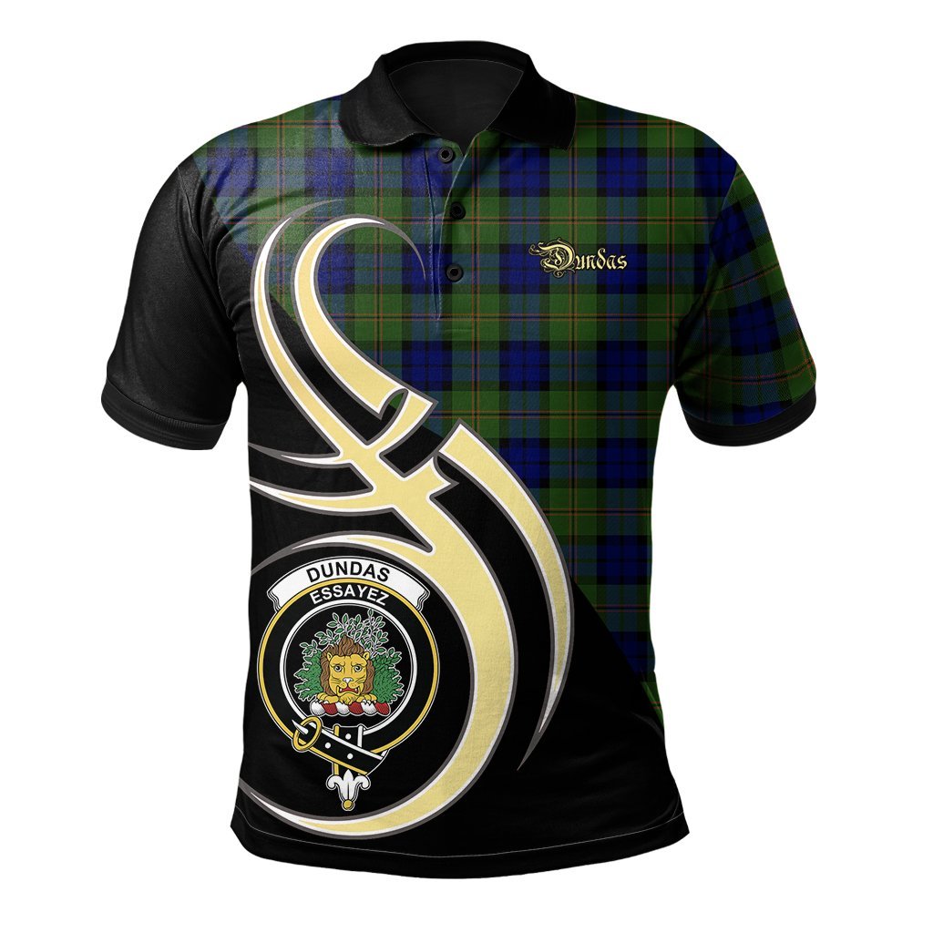 Clan Dundas Modern Tartan Polo Shirt - Believe In Me Style PN91 Dundas Modern Tartan Tartan Polo   