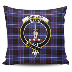 Clan Dunlop Modern Tartan Crest Pillow Cover AF58 Clan Dunlop Tartan Today   