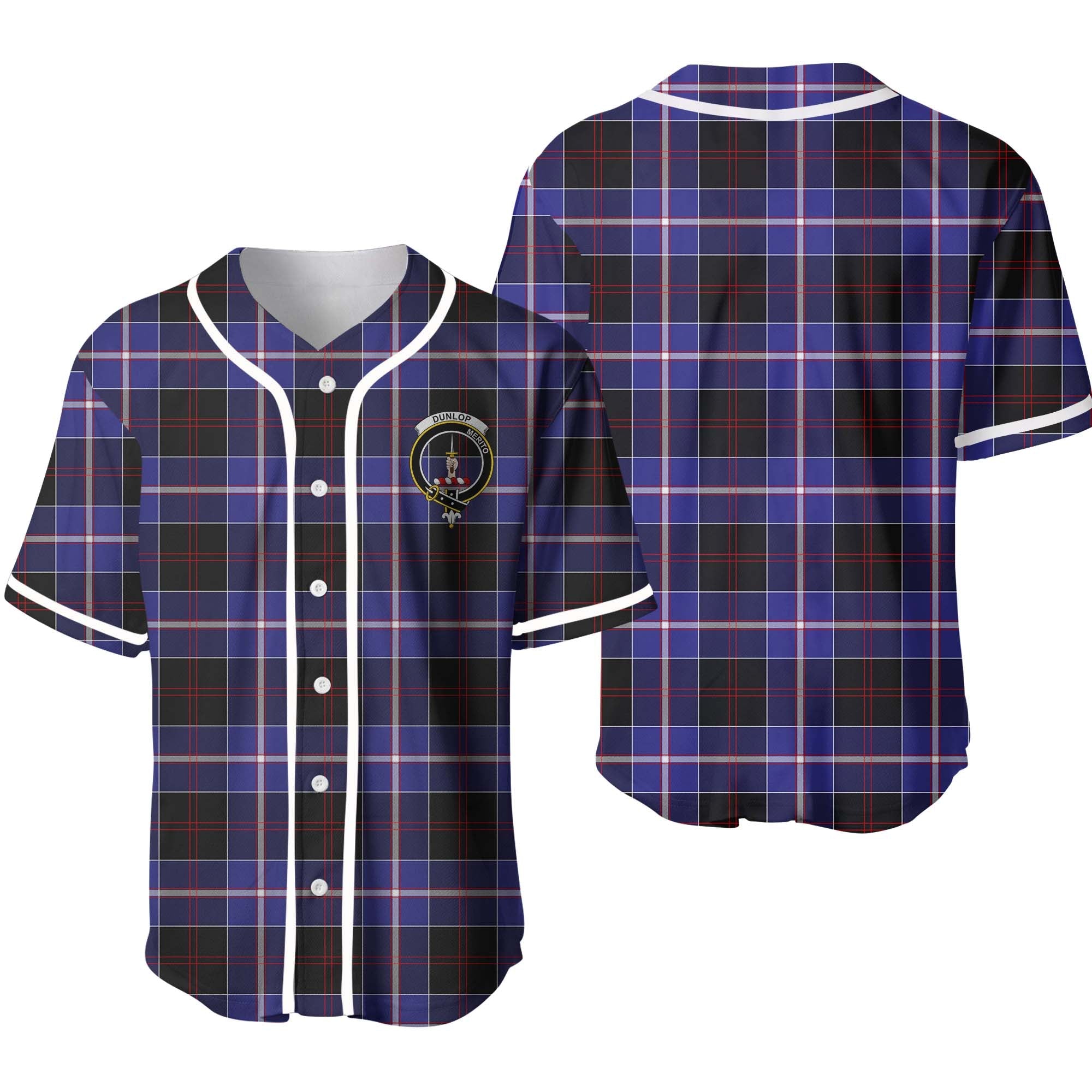 Clan Dunlop Tartan Unisex Baseball Jersey JB29WF60 Clan Dunlop Tartan Today   