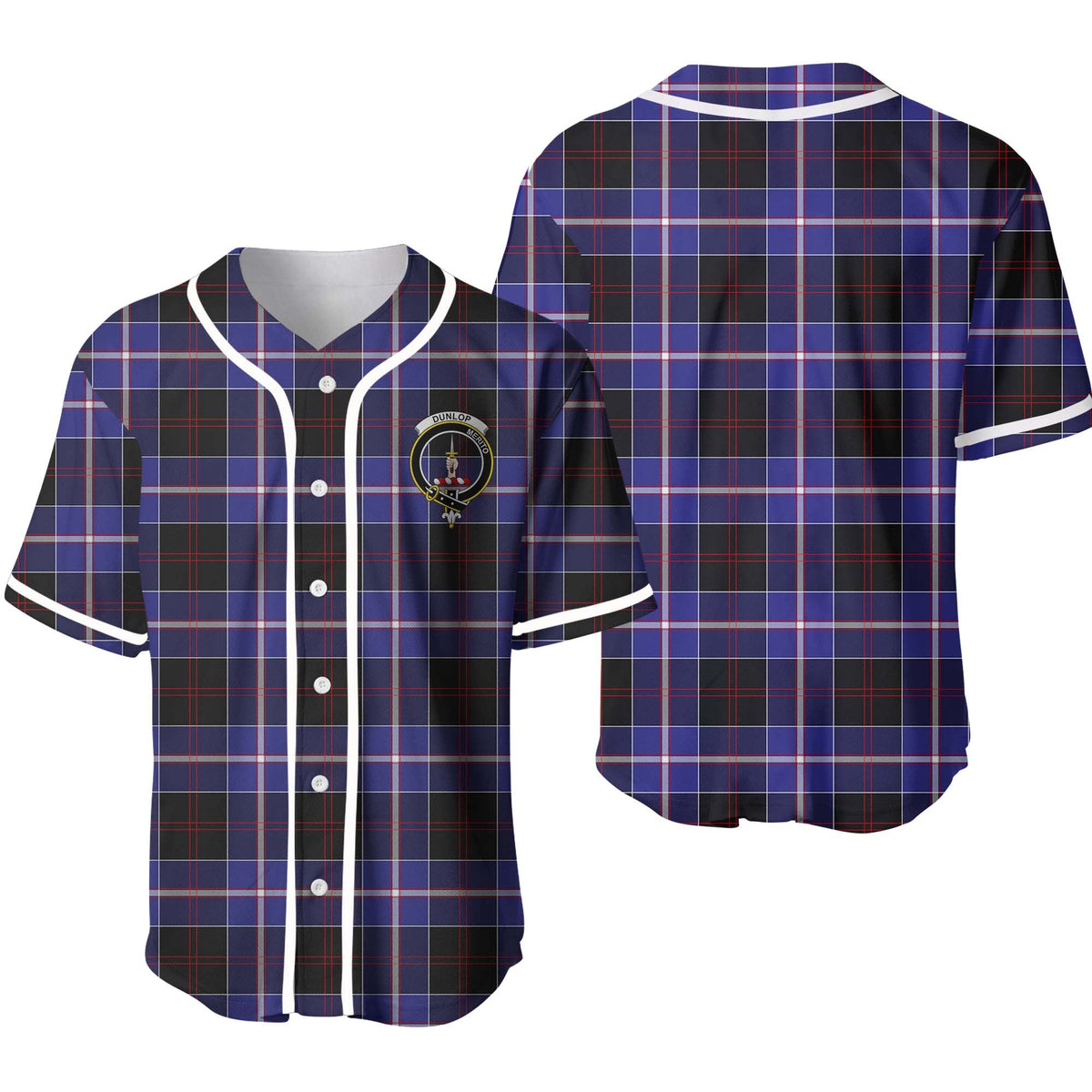 Clan Dunlop Tartan Unisex Baseball Jersey JB29WF60 Clan Dunlop Tartan Today   