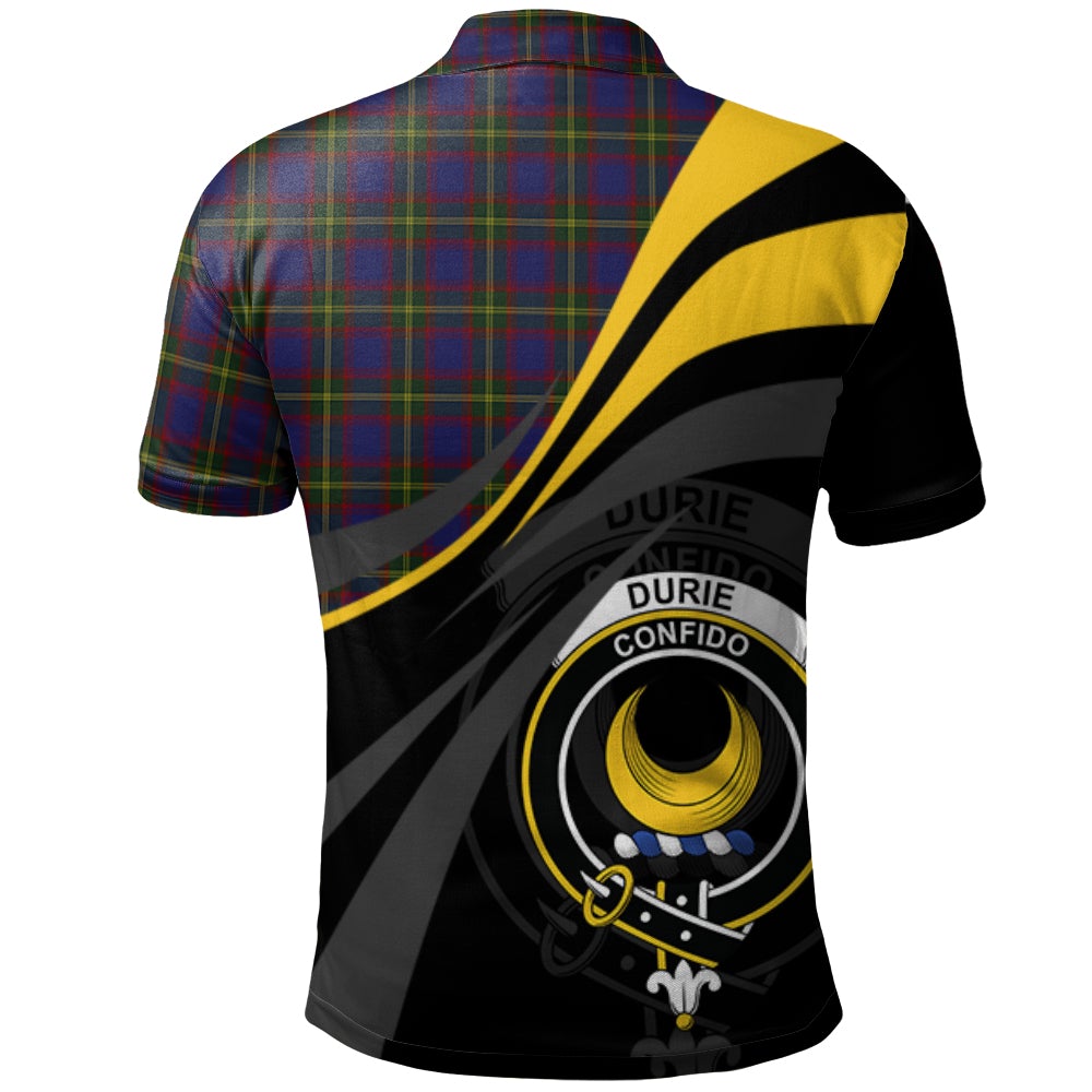 Clan Durie Tartan Polo Shirt - Royal Coat Of Arms Style PM68 Durie Tartan Tartan Polo   