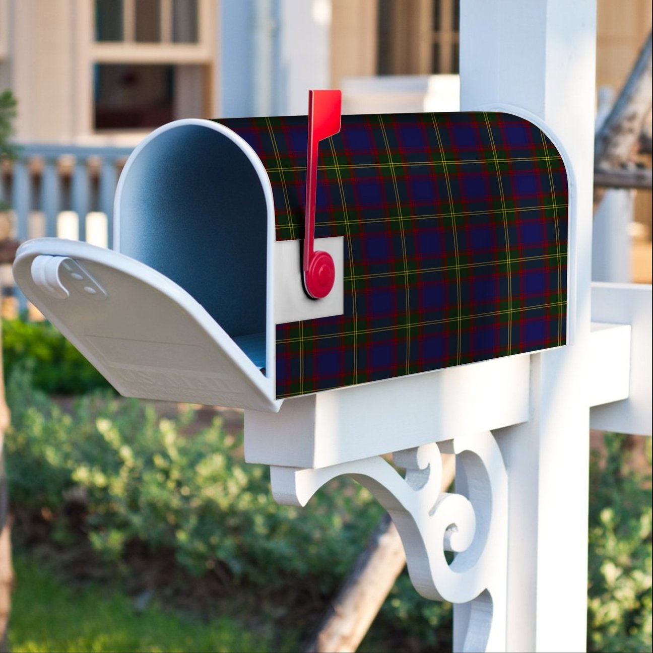 Clan Durie Tartan Crest Mailbox AZ73 Clan Durie Tartan Today   