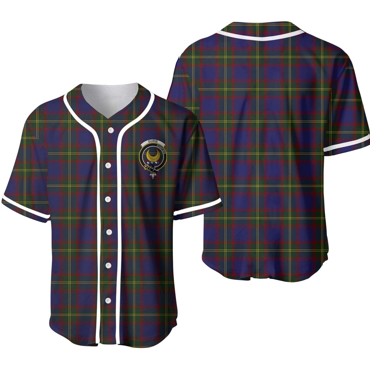 Clan Durie Tartan Unisex Baseball Jersey EI26GP14 Clan Durie Tartan Today   