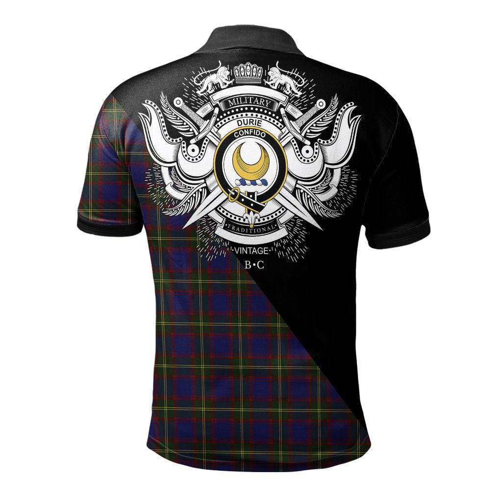 Clan Durie Clan - Military Polo Shirt AW28 Durie Tartan Tartan Polo   