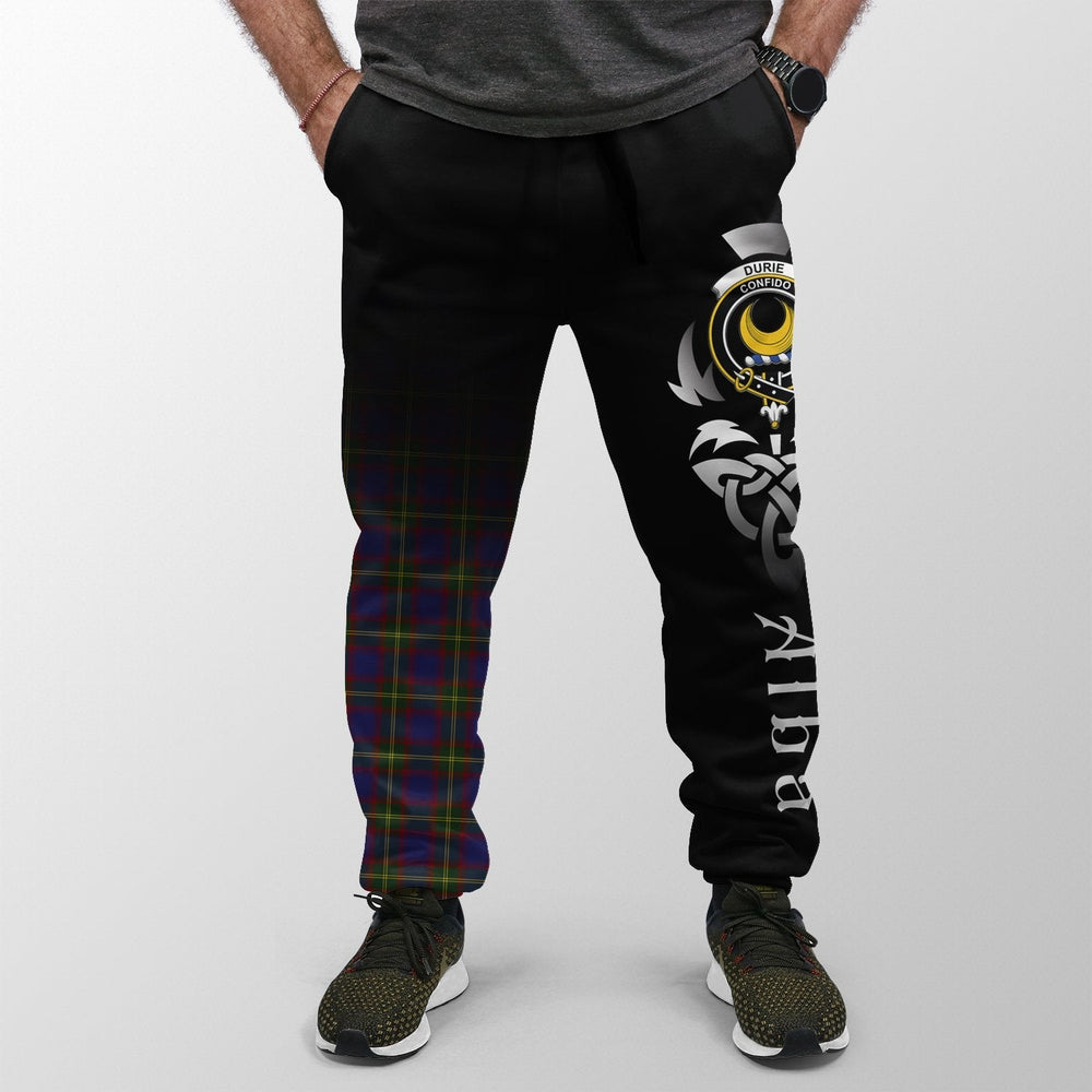 Clan Durie Tartan Crest Jogger Sweatpants  Alba Celtic Style FC31 Clan Durie Tartan Today   