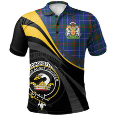 Clan Edmonstone Tartan Polo Shirt - Royal Coat Of Arms Style JG24 Edmonstone Tartan Tartan Polo   