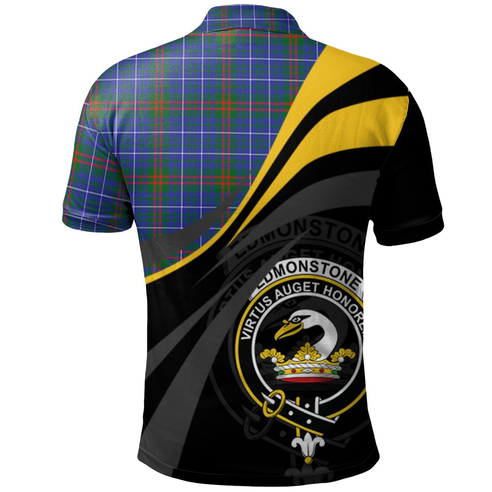 Clan Edmonstone Tartan Polo Shirt - Royal Coat Of Arms Style JG24 Edmonstone Tartan Tartan Polo   