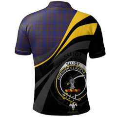 Clan Elliot Tartan Polo Shirt - Royal Coat Of Arms Style MC70 Elliot Tartan Tartan Polo   