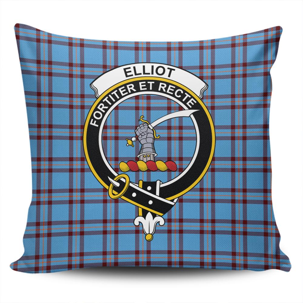 Clan Elliot Ancient Tartan Crest Pillow Cover WV89 Clan Elliot Tartan Today   