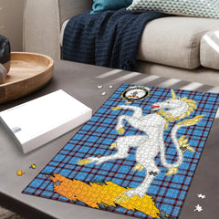 Clan Elliot Ancient Tartan Crest Unicorn Scotland Jigsaw Puzzles Gift For Family KR56 Clan Elliot Tartan Today   