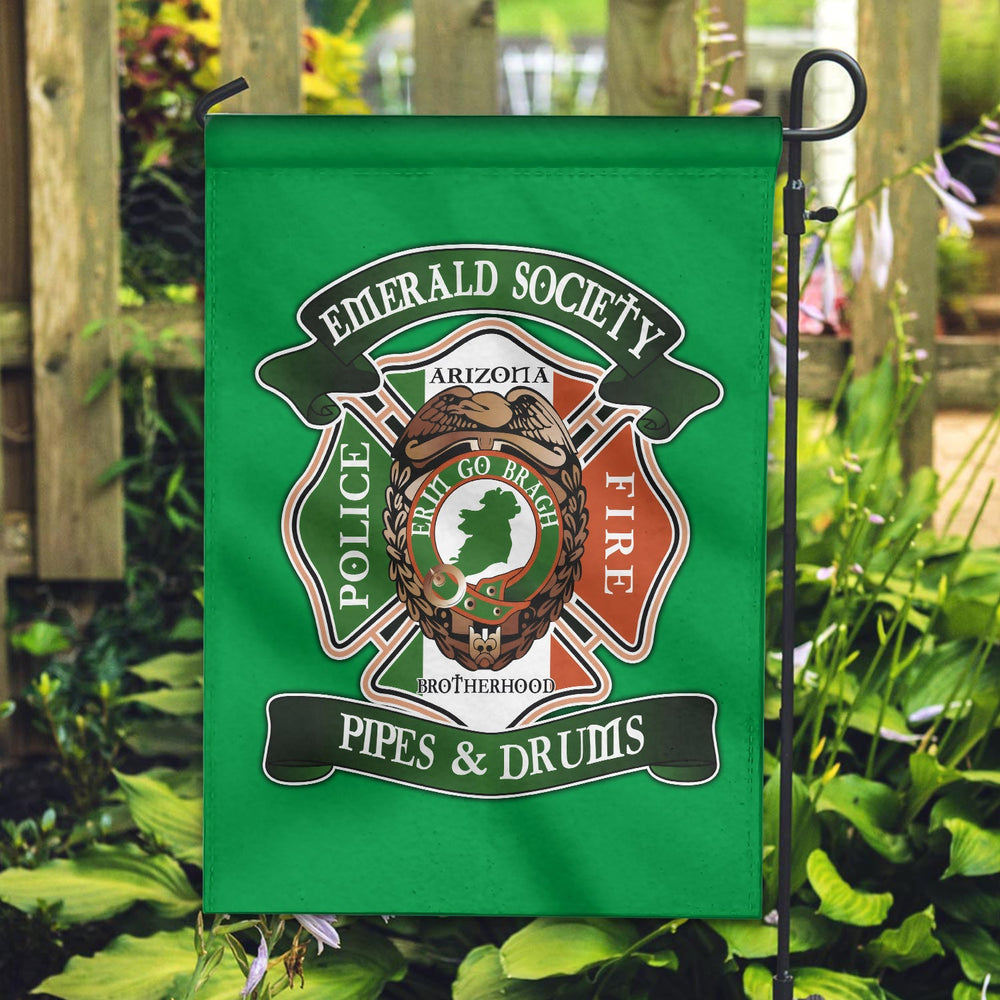 Emerald Society Irish Green Garden Flag PH39 Clan Garden Tartan Today   