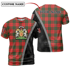 Erskine Modern Tartan Shirt with Scotland Coat of Arms & Custom Name RA18